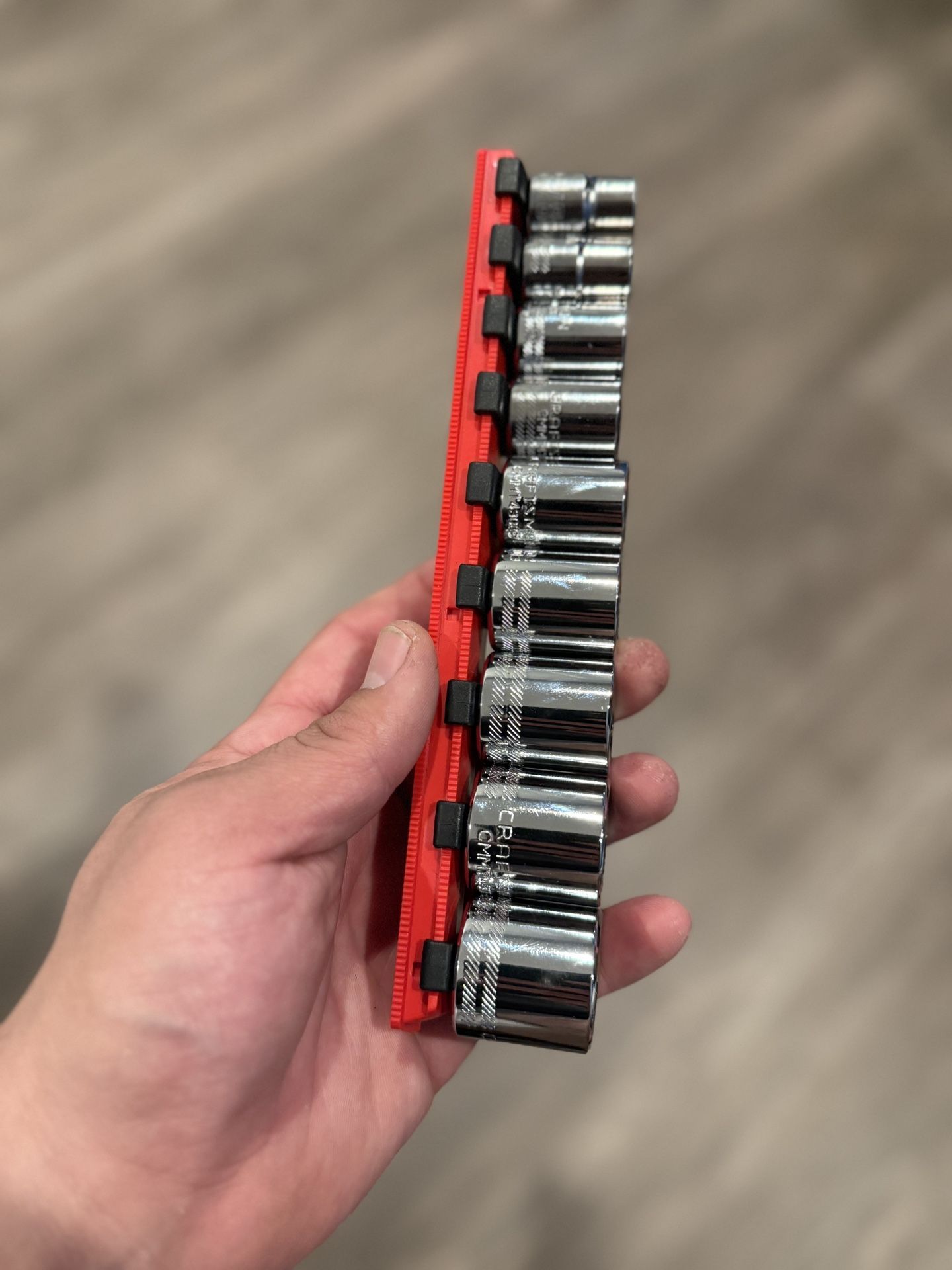 Craftsman Sockets + Ernst Rail