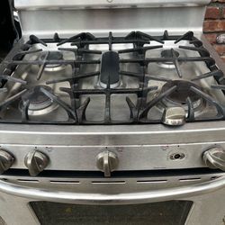 30” stainless steel gas range