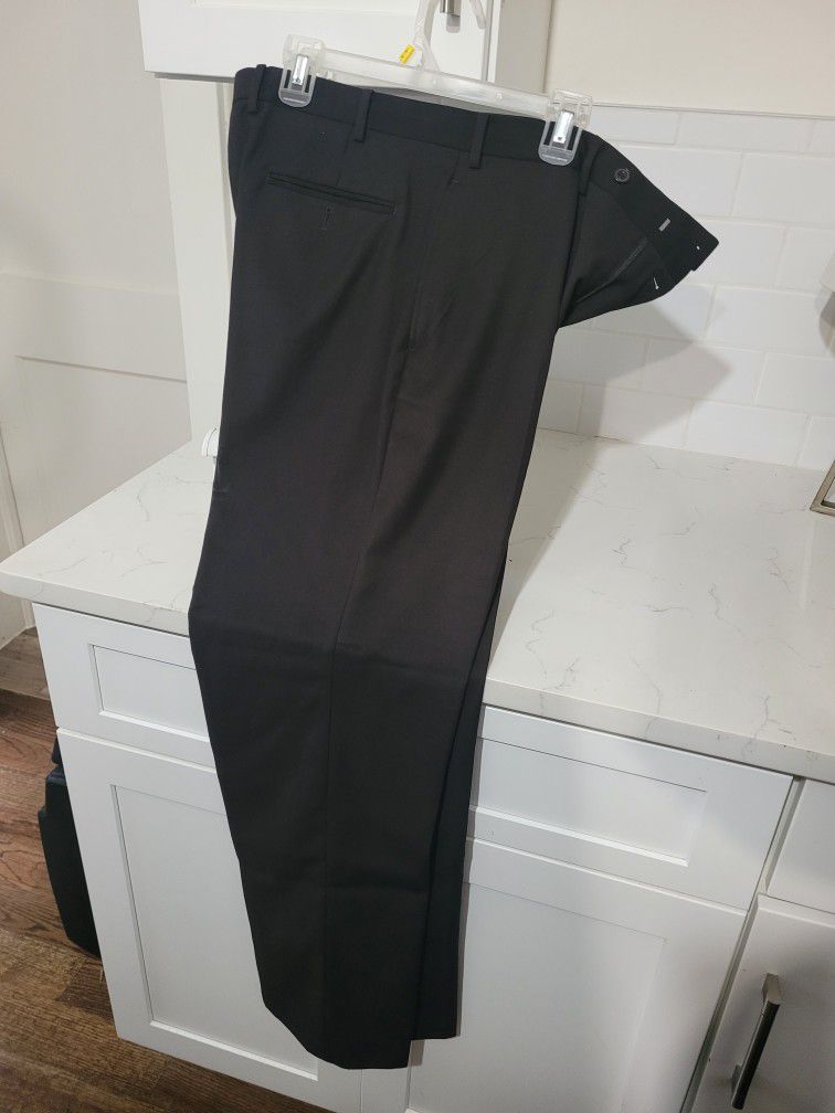 Ralph Lauren Mens 36x32 CA-01129 RN-90736 Black Dress pants 