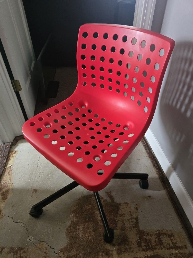 4 Red IKEA Chairs