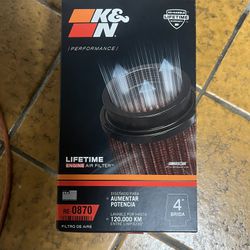 K&N 4” Flange Performance Air filter 