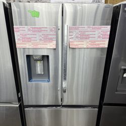 Brand New Samsung 36 in. 31 cu. ft. Mega Capacity Standard Depth 3-Door French Door Refrigerator in Stainless Steel with Four Types of Ice