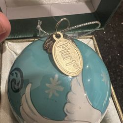 VTG 2014 Li Bien Pier 1 Ornament Peace Dove Ribbon & Olive Branch 2”