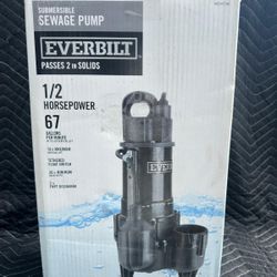 Everbilt 1/2 HP Submersible Sewage Ejector Pump