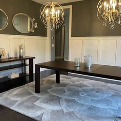 Italian Dining Table With Console