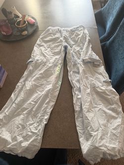 Light Blue Cargo Pants Y2K Baggy Utility Pants
