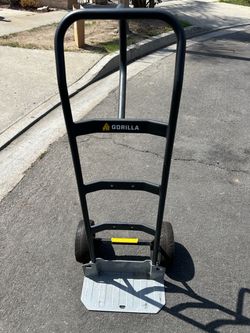 Gorilla steal hand truck with multi grip handle