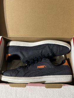 MENS PUMA SMASH DENIM SNEAKERS SHOES - SIZE 9.5
