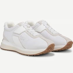 FRANCO SARTO WHITE PLATFORM SNEAKERS – SIZE 8