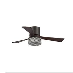 Parrot Uncle Ceiling Fan w/Crystal Cover