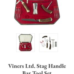 1933stag Horn Bar Set