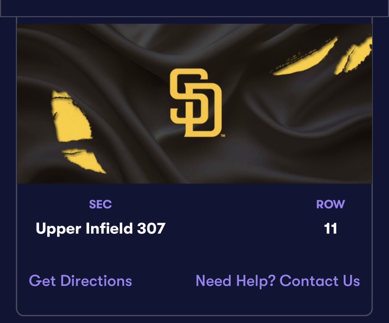 Padres Tickets 9/14 1:10 pm
