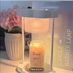 Candle Warmer Lamp with Baltic Amber Scented Candle