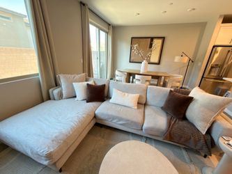 Grey Sectional Living Spaces Sofa