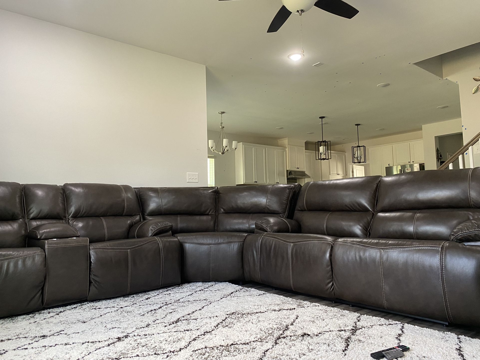 Ricmen 3-Piece Dual Power Reclining Sectional