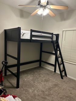 Used twin loft bed & frame