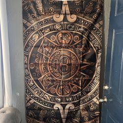 Used Aztec Flag Size 3ftx5ft 