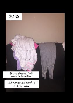 Baby girl short sleeved bundle