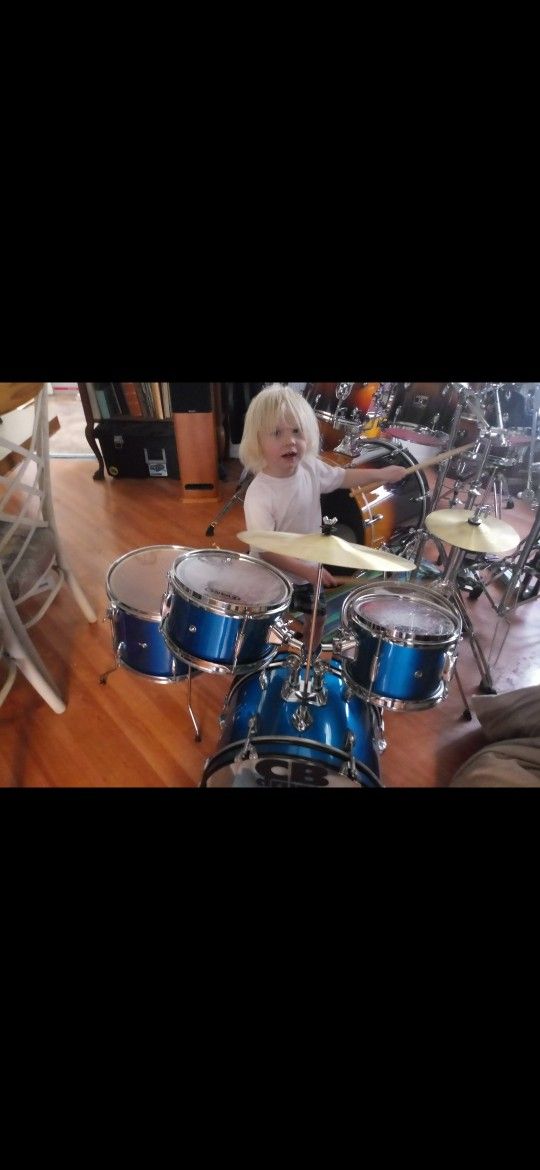 Real CB Child's Drum Set. This Is Not A Toy