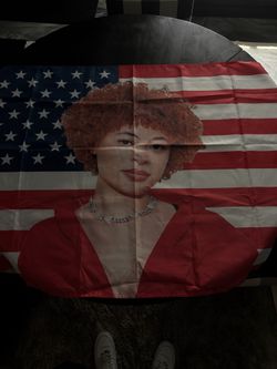 Ice Spice American Flag