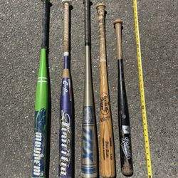 5 Baseball Bats 