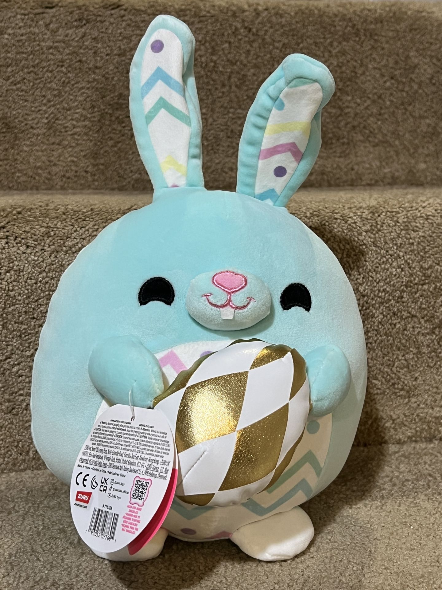 Snackles 8" Bunny & Cookie Stuffed Animal Easter egg