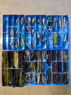 Fishing Lure Lot with extra tackle boxes