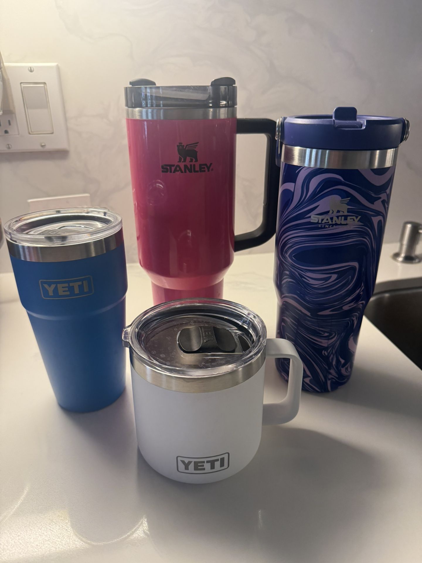 Yeti and Stanley Cups