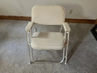 2 Leather Marine Chairs 