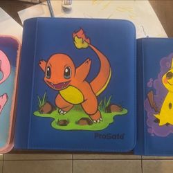 New Custom Pokemon Charmander Top Loader Binder 