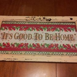17.5x9.5. Shabby chic frame & glass