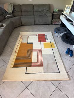 West Elm - Abstract Lines Wool Rug