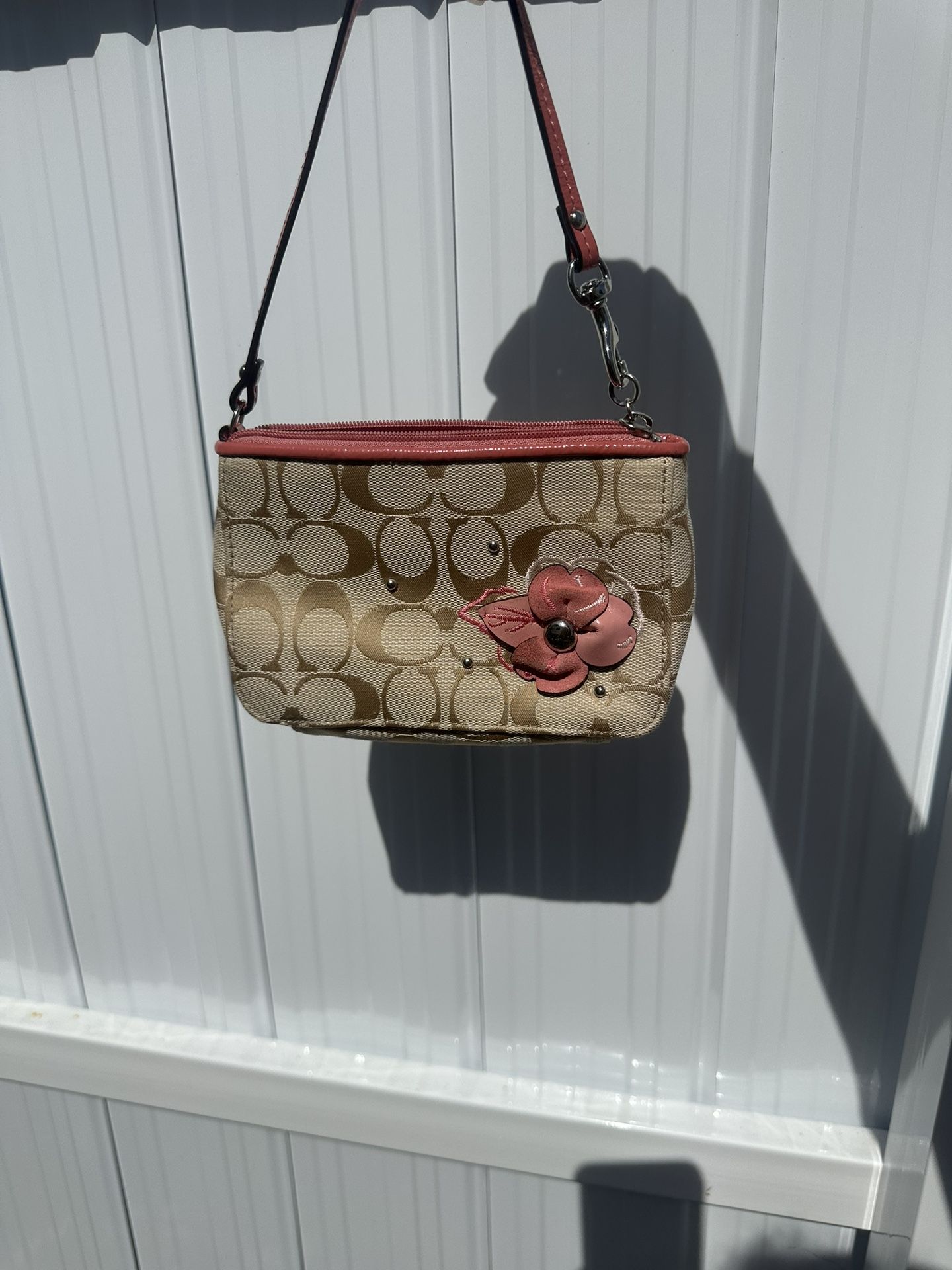 Coach Floral Wristlet