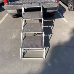 New As Is- 71"×20"Portable Dog Car Step Stairs, Aluminum Frame