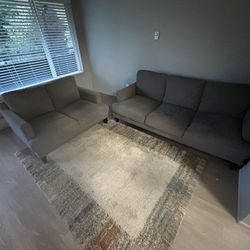 FREE Couch Loveseat Set Fabric -pickup only