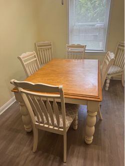 Ashley solid wood dining set