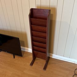 Wooden magazine Rack
