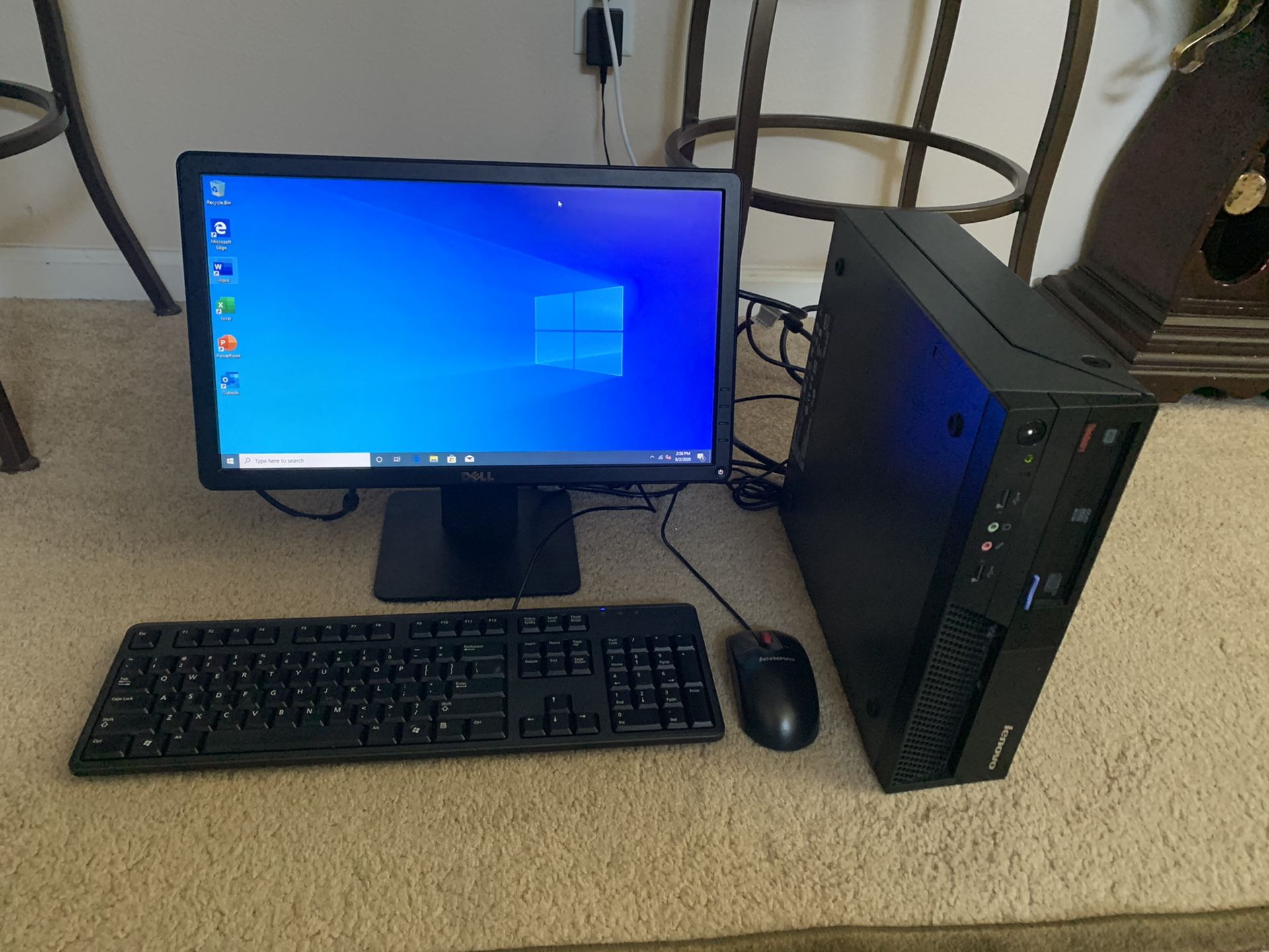 Lenovo Desktop Computer W/Windows 10 Pro & Lifetime Office SSD 4gb Ram WiFi (Extremely Fast)