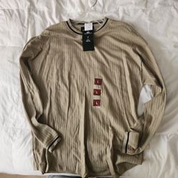 Dress Shirt Large Camel Color Long-sleeve 