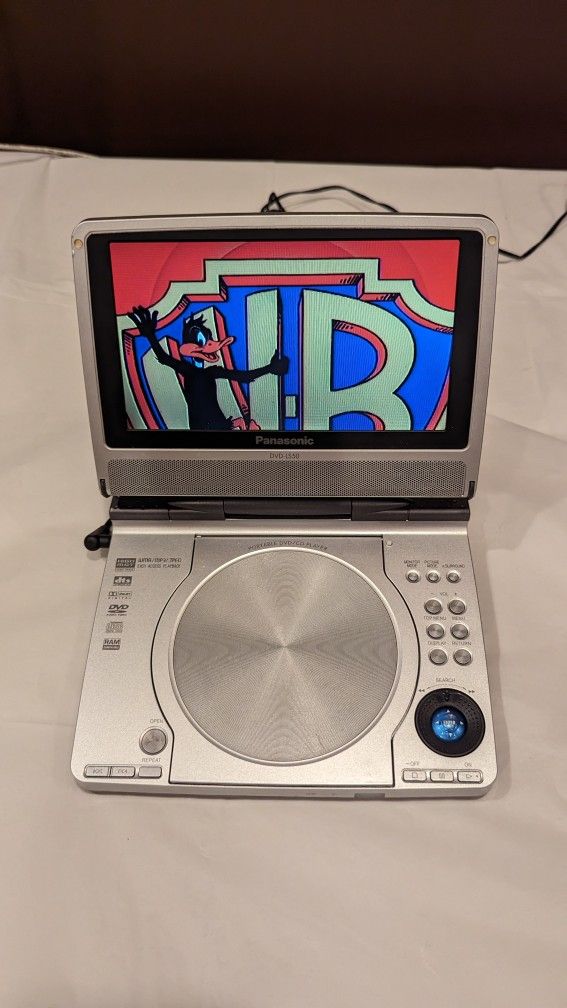 Panasonic DVD-LS50 DVD Video CD Video & CD Audio Player 7" Screen Silver