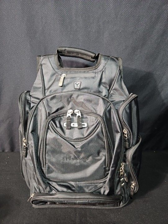 OGIO Tech Specs Metro Street Backpack BLACK with Embroidered Seaboard