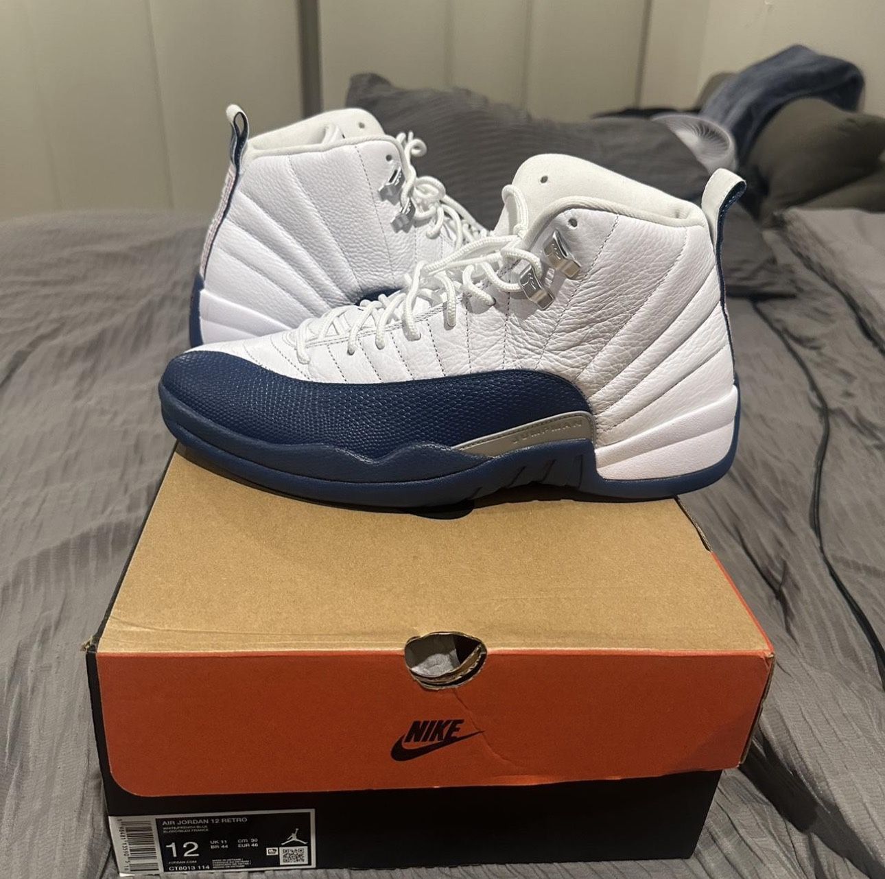 French Blue Jordan 12s