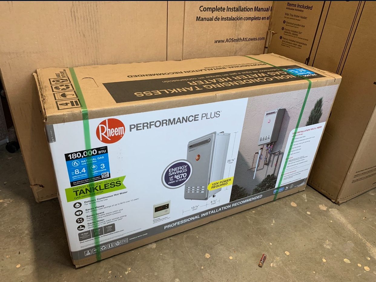 Rheem 160,000btu Performance Plus Tankless Water Heater