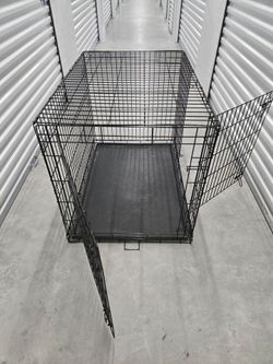 Extra Large Black Wire Dog Crate with Tray