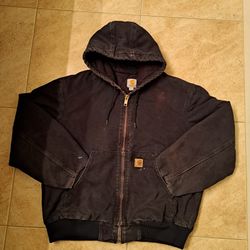 Blue Carhartt Jacket Size L