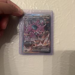 Team Rocket’s Nidoking EX Full Art Pokémon Card (Near Mint 🔥)