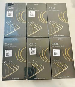 Bulk Lot of 6 OPXYL Smartphone Cases – Assorted Colors (Blue, Clear, Black)Factory Sealed