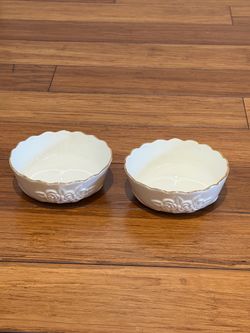 Lenox Rose Bowls - Set of 2 - 4.5 inches diameter