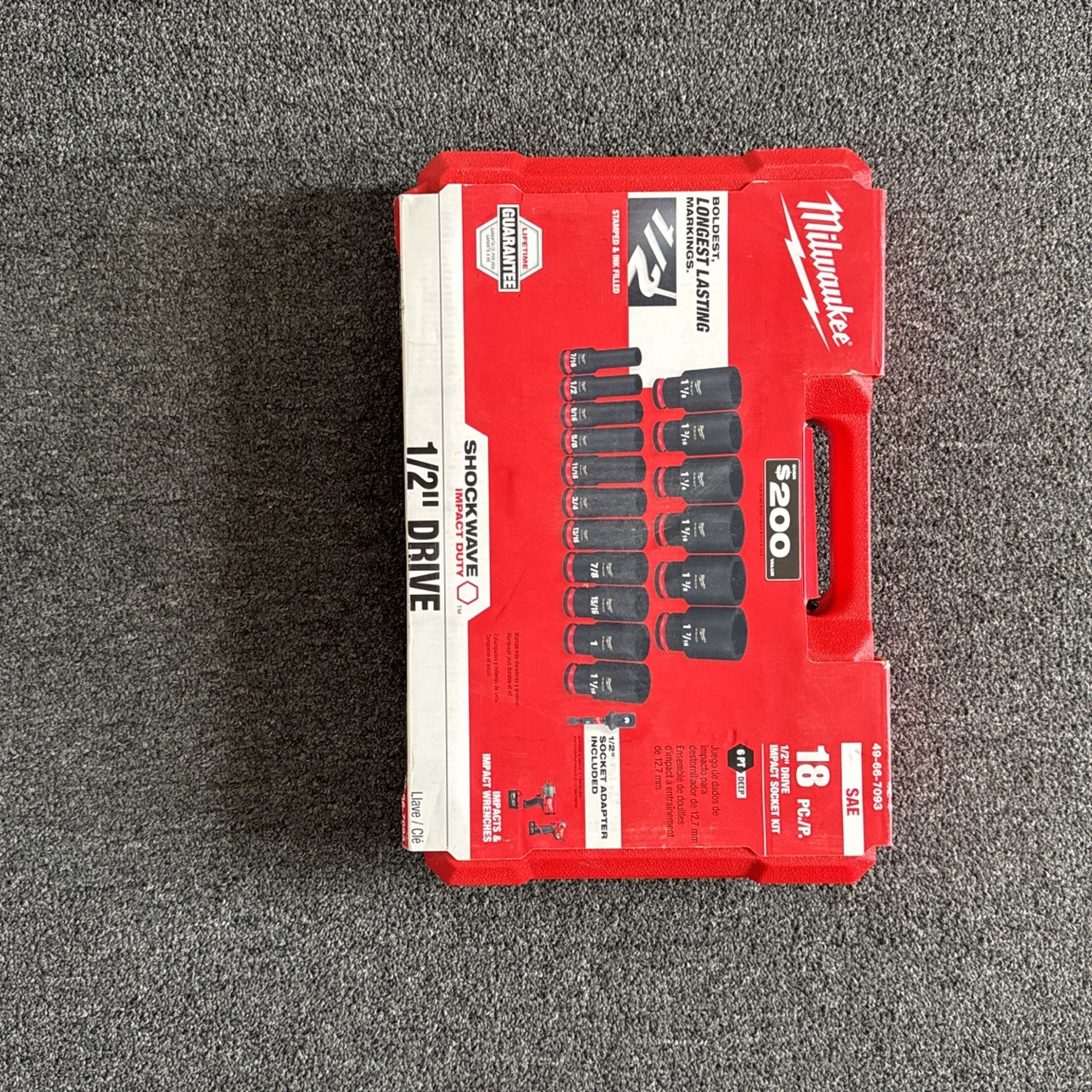 Milwaukee 1/2” Drive Impact Socket Set