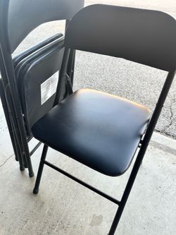Padded folding chairs
